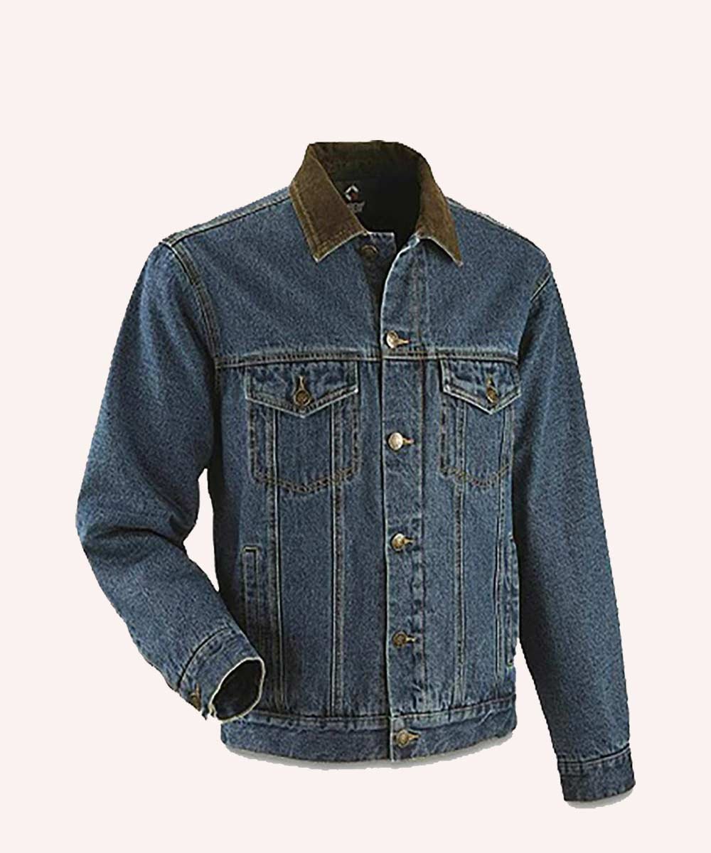 Denim Jacket blank customizable apparel sample